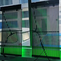 Pantalla LED de Malla Transparente para Exteriores P25, Pantalla de Tira LED Programable