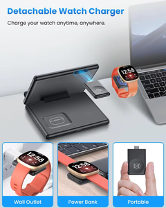 Estación de carga HK NT T25 profesional de 15W para teléfono con pantalla plegable cargador inalámbrico 3 en 1 para todas las series de teléfonos Samsung - Product Image 4