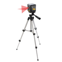 Outils de mesure multifonctionnels Mini Cross Line Red Laser Level avec trépied pour la construction