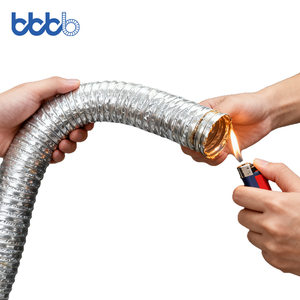 गर्म बिक्री लौ retardant उच्च तापमान प्रतिरोधी लचीला एल्यूमीनियम पन्नी वेंटिलेशन वाहिनी वाणिज्यिक रसोई निकास प्रणाली - Product Image 4