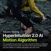 Exosquelette portable Hypershell Halo alimenté par l'algorithme de mouvement IA HyperIntuition 2.0, en matériau ABS étanche pour le soutien en montée