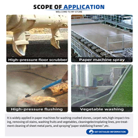Buse à angle étroit série P durable en acier inoxydable 304 à fort impact pour le contrôle de la mousse et le nettoyage des bandes en procédure de fabrication du papier