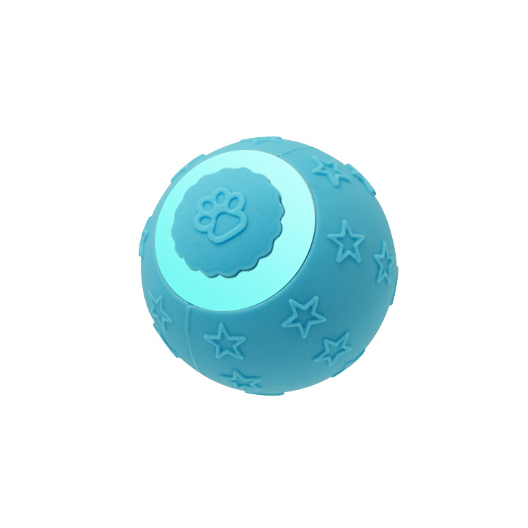 Star-shaped cat ball, blue