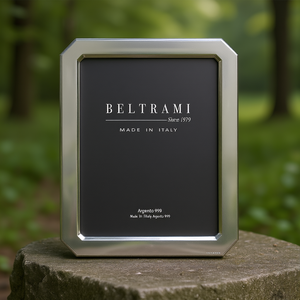 Beltrami Silver Plated Wood Structure Photo <b>Frame</b> Embossing <b>Printing</b> 1 Color Durable Rectangle Shape 4L Size Model BE11004-4L - Product Image 3