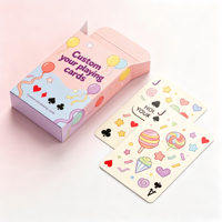 Cartes de poker recyclables personnalisées avec papier à noyau noir |   Jeu de cartes à jouer en couleur et boîte personnalisée