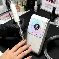 Snrqi 6 Kleuren Nail Boor Kit Met 40000Rpm Borstelloze Motor-Pnd750 Nail Art Machine Low Noise Trillingen Apparatuur Voor Salon
