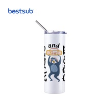 BestSub 20oz vente en gros gobelet sous vide en acier inoxydable lueur dans le noir Sublimation droite changement de couleur en vrac