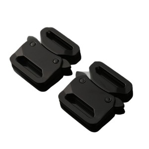 Hebilla de liberación lateral de aleación de zinc, color negro, duradera, resistente al desgaste, para accesorios de bolsos Q229 25 - Product Image 5