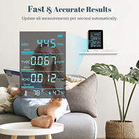 Analyseur de qualité de l'air portable capteur infrarouge détecter CO2 TVOC HCHO HUMI TEMP testeur de gaz détecteur de qualité de l'air
