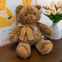 Nouvel ours en peluche super doux avec doublure en maille rembourrée de coton PP pour cadeau d'anniversaire pour enfants, anti-stress