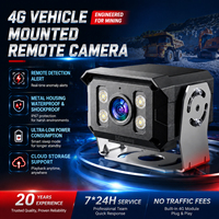 Caméra de surveillance 4G pour flotte avec détection humaine, assistance au stationnement, suivi GPS Beidou, vision nocturne couleur 1080P, IP67 pour la sécurité des camions de livraison
