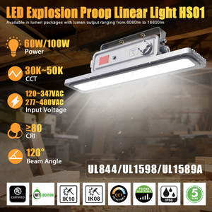ไฟพื้นที่แบบ LED ของ ATEX 60W 100W โคมไฟกันระเบิดในคลังสินค้า - Product Image 2