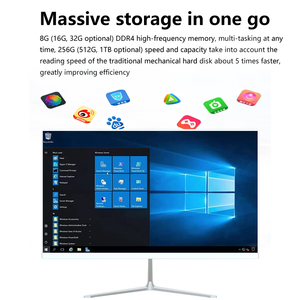 PC todo en uno de 23,8 pulgadas Win 10/11 Computadora I3 <span class=keywords><strong>Monoblock</strong></span> PC de escritorio de oficina Computadora de escritorio todo en uno con teclado y mouse - Product Image 2
