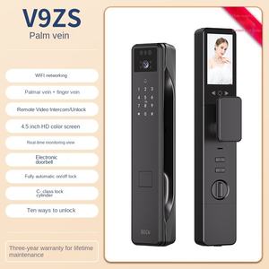 BECK <span class=keywords><strong>Bock</strong></span> V9スマートロックアルミ合金インテリジェント自動3Dフェイス静脈認識リモートクラウドWIFI接続手のひらロック付き - Product Image 6