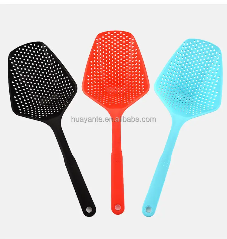 No-stick Plastic Drain Shovel Strainers Water Leaking Shovel Wholesale Fishing Fence Colanders Kitchen Gadget Cooking Tool