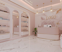 Comptoir de réception moderne personnalisé de petite taille pour bureau, hôpital, salon de beauté, hôtel