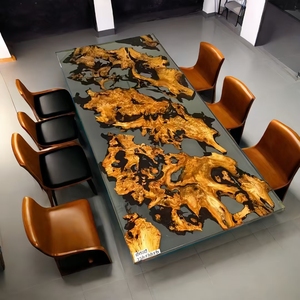 Walnuss Cedar River Design Massivholz Apartment Villa 4 Sitz Harz Schreibtisch Esstisch - Product Image 5