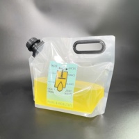 Emballage de boisson liquide en plastique recyclé 1L 2L Doypack Demi-gallon Sac de boisson en plastique Emballage de boisson en sachet avec bec verseur
