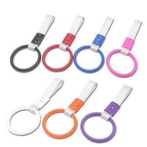 Anillo JDM de nailon Tsurikawa, correa de mano estilo círculo redondo, correa para manija de coche, anillo colgante de advertencia para accesorios de coche - Product Image 5