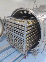 Stérilisateur polyvalent à pulvérisation d'eau pour sachets, bocaux en verre, bouteilles en PP et tasses à riz (stérilisation alimentaire)