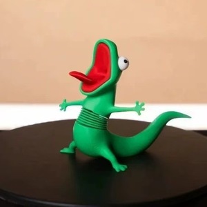 Divertido Lizardo Gritón de Juguete Antiestrés, Gecko Articulado Impreso en 3D, Adorno Ondulante, Compañero de Escritorio Cinético Peculiar y Regalo Broma - Product Image 6