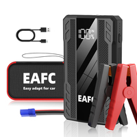Démarreur de Voiture Portable Haute Performance EAFC 1000A 6400mAh 12V pour Véhicules à Essence et Urgences Routières