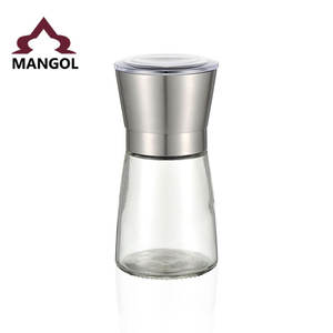 Stainless Steel Pepper <b>Grinder</b> With <b>Plastic</b> Lid Airtight Kitchen Gadget Cylinder Shape For Seasoning Bottle Manual <b>Grinder</b> - Product Image 3