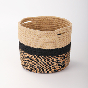 Giỏ đựng đồ bẩn bằng dây thừng cotton, kiểu dáng thời trang, đơn giản và rộng rãi, nhiều màu sắc, kích thước tùy chọn - Product Image 5