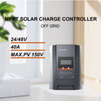 Controlador de Carga Solar Lumiax 40A con Bluetooth RS485 24V/48V Auto 150V Tipo MPPT para Sistemas de Energía Solar