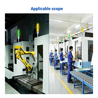 Tour de signalisation LED étanche IP54 à 3 couleurs, en aluminium de haute qualité, accessoire pour machine-outil CNC
