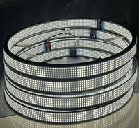 Lumina Pure White LED Wheel Ring Light 5 Row Super Bright 15/17/20 Inch 12800LM Off-Road Car Truck 12-14V