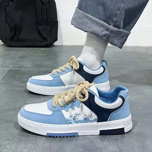Baskets de sport décontractées de style skate pour hommes chaussures de course à plateforme rembourrée respirantes en maille antidérapante douce tendance de la mode - Product Image 6