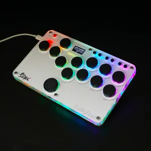 Mini Hitbox WASD SOCD mücadele sopa SallyBox LED ışık denetleyici oyun denetleyicisi için PC/PS3/PS4/anahtarı