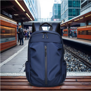 Sac à dos pour ordinateur portable léger en polyester imperméable avec logo personnalisé, port USB, qualité supérieure pour étudiants - Product Image 4