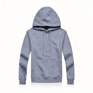 Sweat-shirt à capuche à manches longues en polaire d'agneau, polyester et coton, avec logo brodé personnalisé, pour homme, hiver - Product Image 6