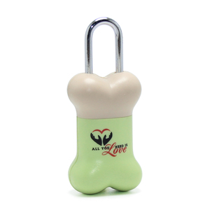 Serrure à code à 3 chiffres en forme d'os de chien pour sac à main, cadenas de voyage, cadenas pour sac de sport, cadenas à combinaison personnalisée, cadeaux promotionnels - Product Image 5