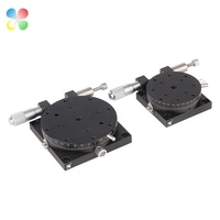 C & K JCR-120 Table coulissante de rotation manuelle de concentricité rotative en aluminium de 120mm pour instruments optiques