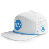 Casquette de sport unisexe HS15 personnalisable avec logo, 6 panneaux, visière plate, perforations laser, imperméable, pour surf, randonnée, plage