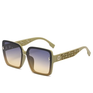 High Quality Trendy Sunglasses for Women Square <b>Frame</b> Anti-Ultraviolet Street Shot Glasses - Product Image 5