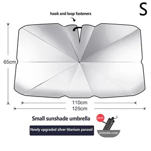 Parasol para coche nuevo 2025, paraguas giratorio con apertura en forma de V para coche, parasol con revestimiento láser, paraguas plegable - Product Image 6