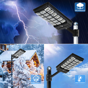 Lámpara Solar LED para Exteriores <span class=keywords><strong>ECOSOLAR</strong></span> ECO-MJ300W de 300W con Clasificación IP65, Luz Blanca de 6000K, para Jardín, Carretera, Estacionamiento y Paisajismo - Product Image 5