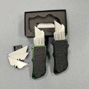 Couteau utilitaire <span class=keywords><strong>professionnel</strong></span> à lame <span class=keywords><strong>rétractable</strong></span> SK5, manche en aluminium, couteau pliant remplaçable, multifonction, EDC, coupe-boîte de poche - Product Image 3