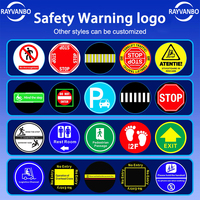 Lampe de signalisation industrielle LED rouge 100W 200W 300W IP67, portée 2-50m, pour entrepôt et usine