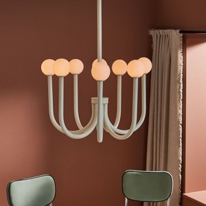 Lustre en forme de champignon à 6, 8 ou 10 têtes LED, forme ronde, lampe de plafond pour la maison, design moderne minimaliste - Product Image 1