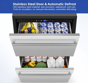 portable display cooler refrigerator small stainless steel fridge with <b>lock</b> and key <b>for</b> room <b>bedroom</b> hotel - Product Image 6