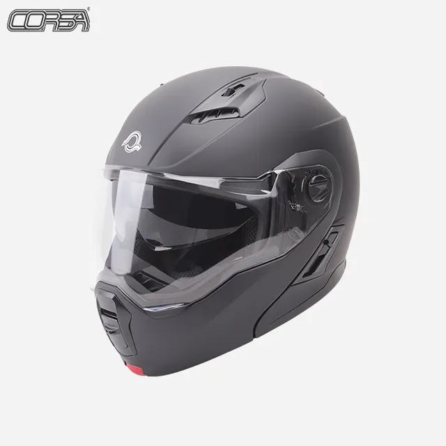CORSA 맞춤형 로고 DOT 표준 ABS 소재 듀얼 바이저 모토크로스 자전거 헬멧 오토바이 풀 페이스 헬멧