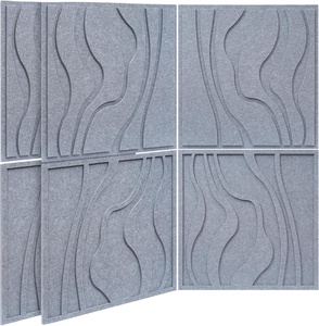 Panneaux acoustiques en polyester au design moderne et écologique pour salon, école, hôpital, réduction du bruit de 90 %, solution de projet globale - Product Image 1