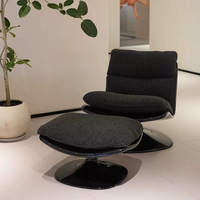Fauteuil de salon rotatif en fibre de verre, style minimaliste italien, pour la maison