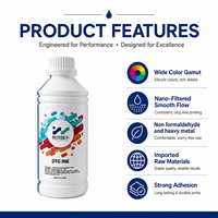 Tinta DTG Ramah Lingkungan Non-Toksik untuk Tekstil, Cetak Langsung ke Pakaian, untuk Printhead Epson DX5 DX7 XP600 TX800, Pencetakan Hoodie Putih