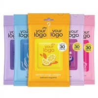 Désodorisant en papier à suspendre au parfum intense, Combo Gel Parfumé pour Voiture, Logo Personnalisé OEM, Parfum Longue Durée pour Intérieur Automobile